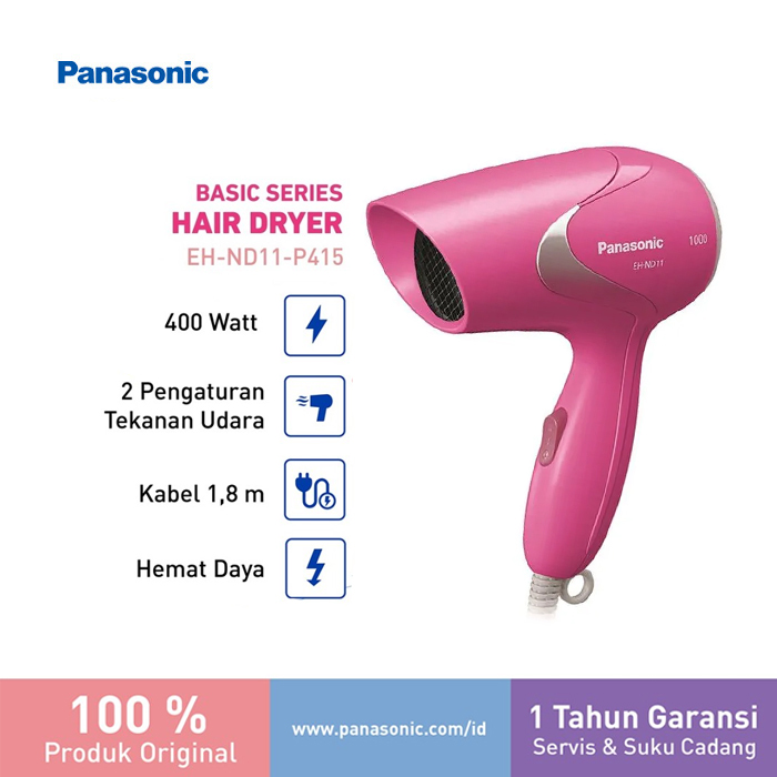 Panasonic Hair Dryer EH-ND11P - Pink 